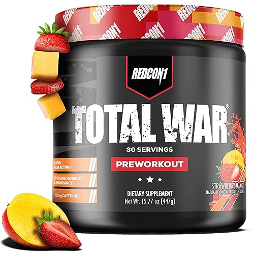 Redcon1 Total War - Pre Workout 30 Servings (Strawberry Mango)