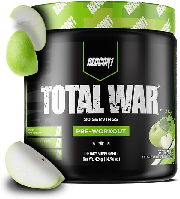 Redcon1 Total War Pre - Workout - Green Apple - 30 Servings - Egypt