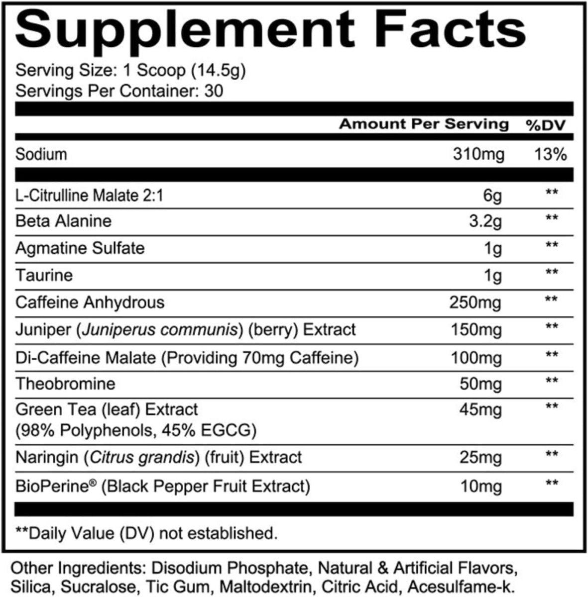 Redcon1 Total War Pre - Workout - Time Punch - 30 Servings - Egypt