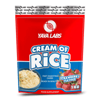 yava labs Cream of Rice – Strawberry 1kg - Egypt