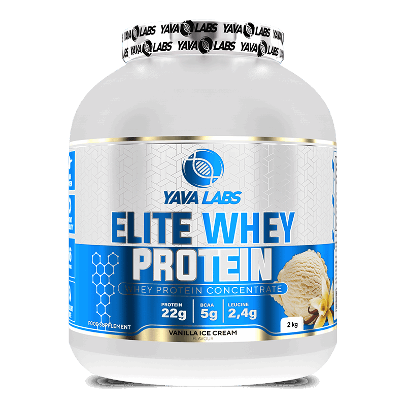Yava Labs Elite Whey Protein Concentrate - Vanilla Ice Cream, 2kg - Egypt