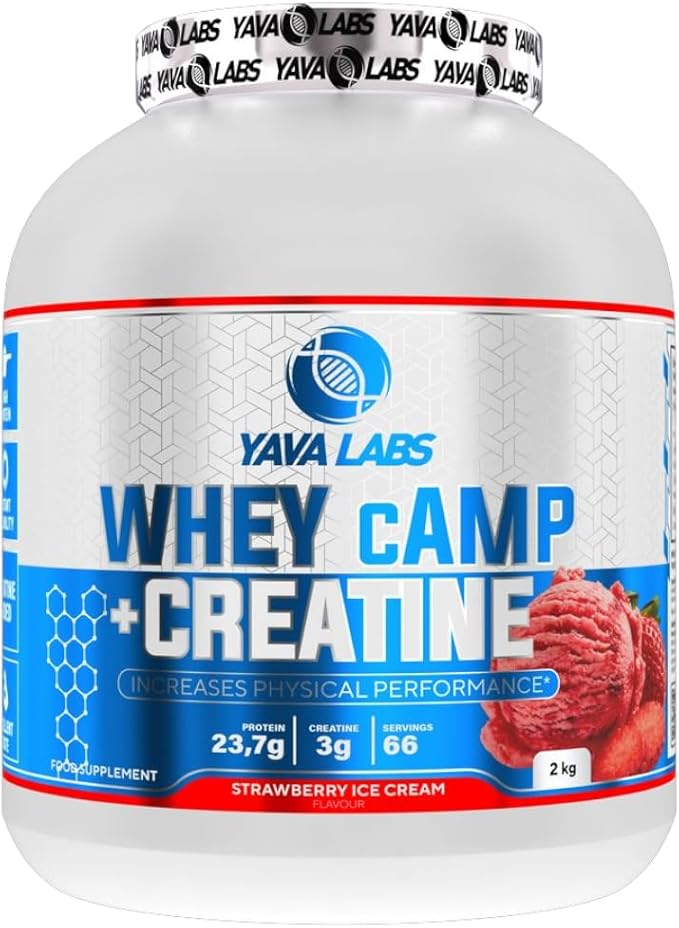 Yava Labs ISO Whey Protein Isolate + Creatine - Strawberry, 2kg - Egypt