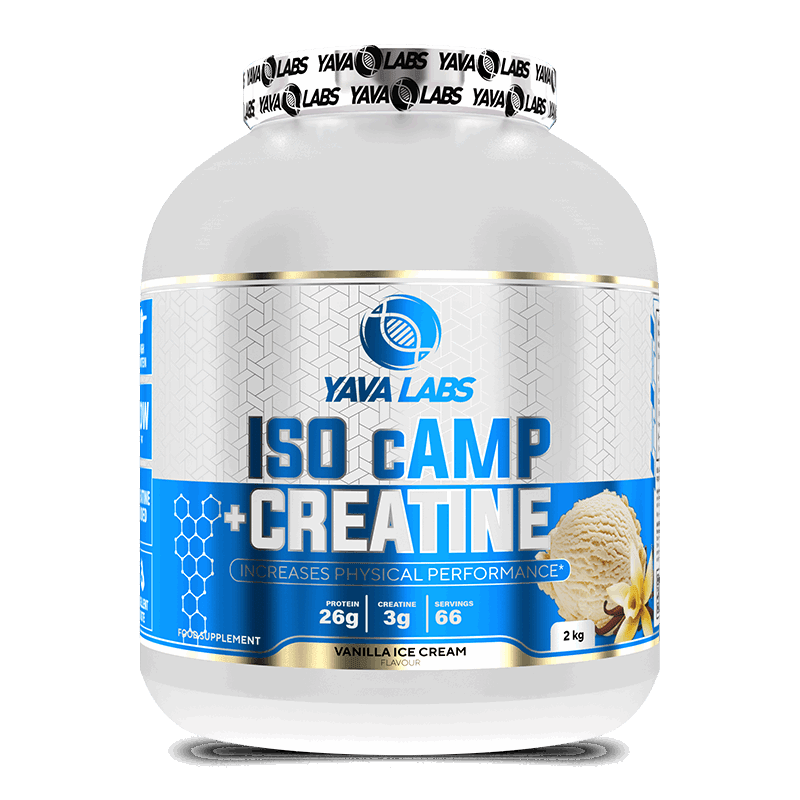 Yava Labs ISO Whey Protein Isolate + Creatine - Vanilla Ice Cream, 2kg - Egypt