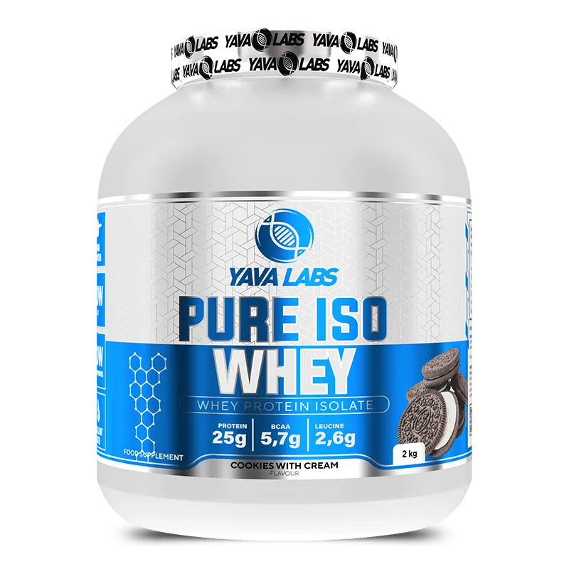 Yava Labs Pure ISO Whey Protein Isolate - Cookies & Cream, 2kg - Egypt