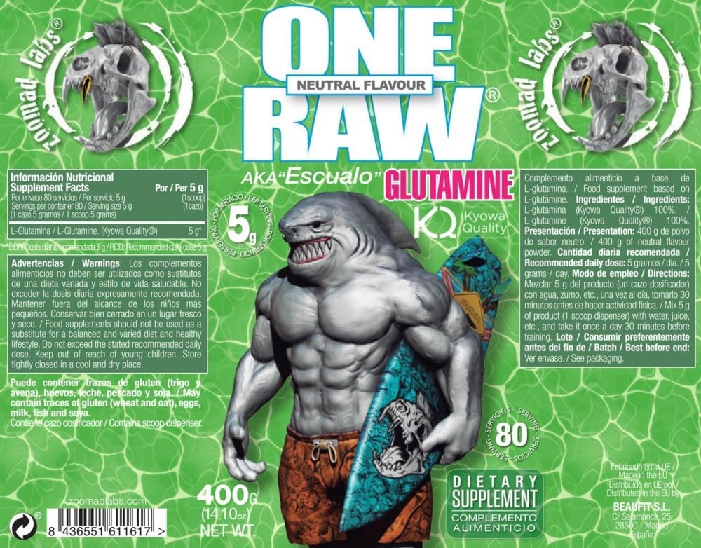 Zoomad Labs One Raw Glutamine | 80 servings | 400g - Egypt