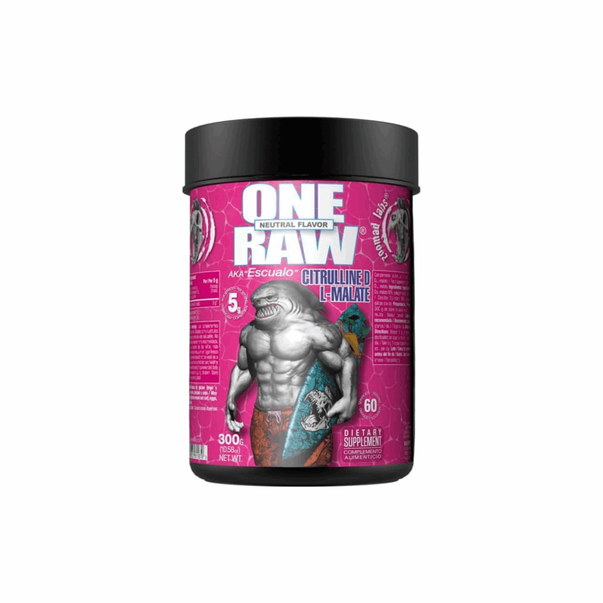 ZooMad Labs Raw One L - Citrulline Malate - Nitric Oxide Pump - Neutral - 300g - Egypt