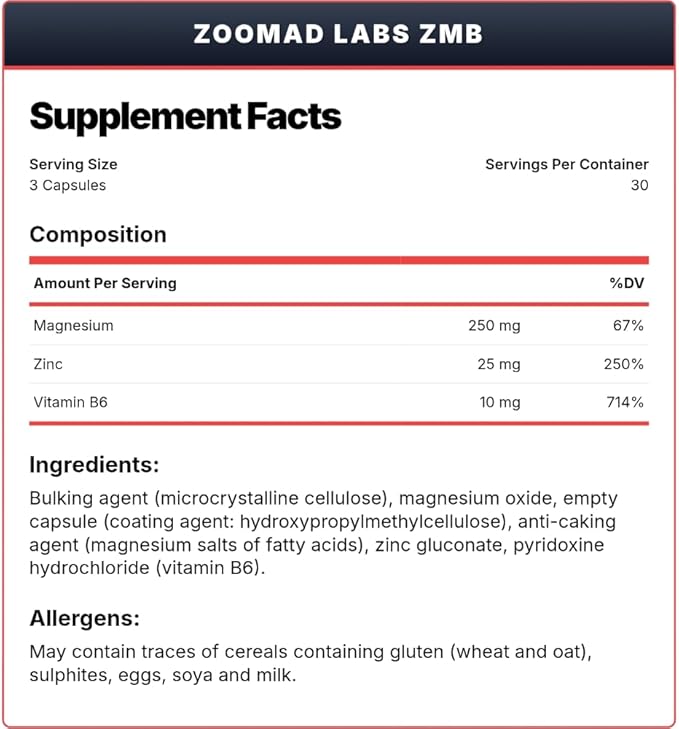 ZooMad Labs, ZMB, 90 Capsules, 30 Servings - Egypt